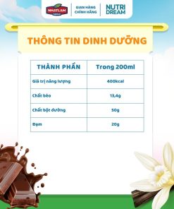 Thực phẩm dinh dưỡng Y học Nutridream – Vị Chocolate Nhập Khẩu Từ Đức