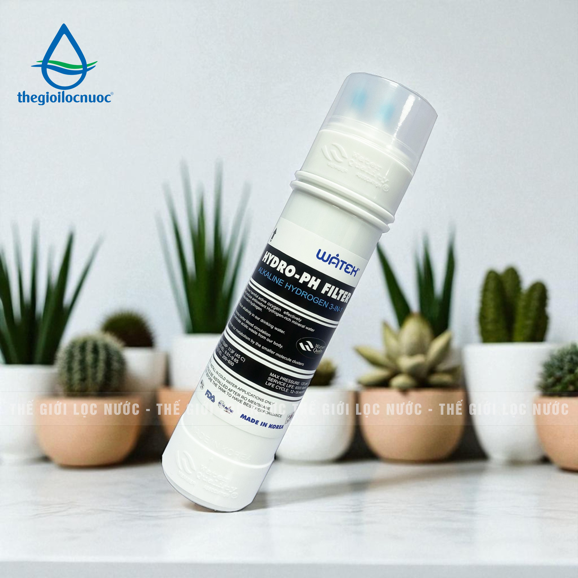 Lõi tạo KIỀM HYDROGEN 3 TRONG 1 (HYDRO-PH FILTER)