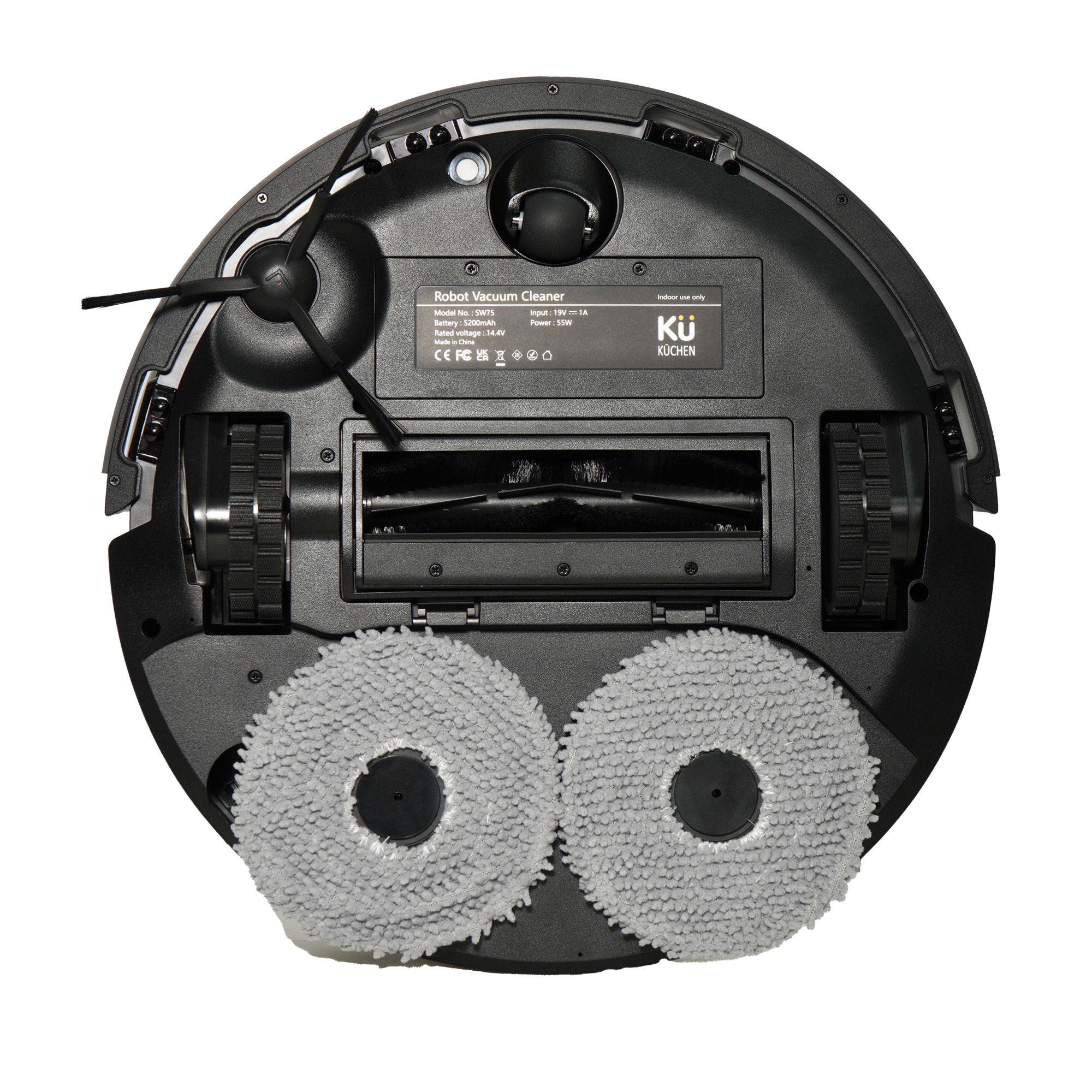 Robot thông minh KUCHEN SW 75 (5 in 1) hút bụi – lau nhà – tự động đổ rác, giặt giẻ, sấy khô