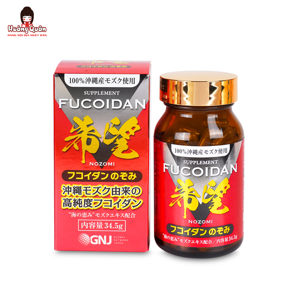 Viên nang tảo Mozuku Fucoidan Nozomi 150 viên – hỗ trợ tăng sức đề kháng