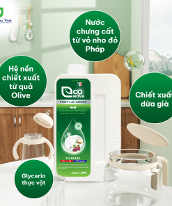 Combo 2 chai nước rửa chén thảo mộc dừa già (1.3kg x 2)