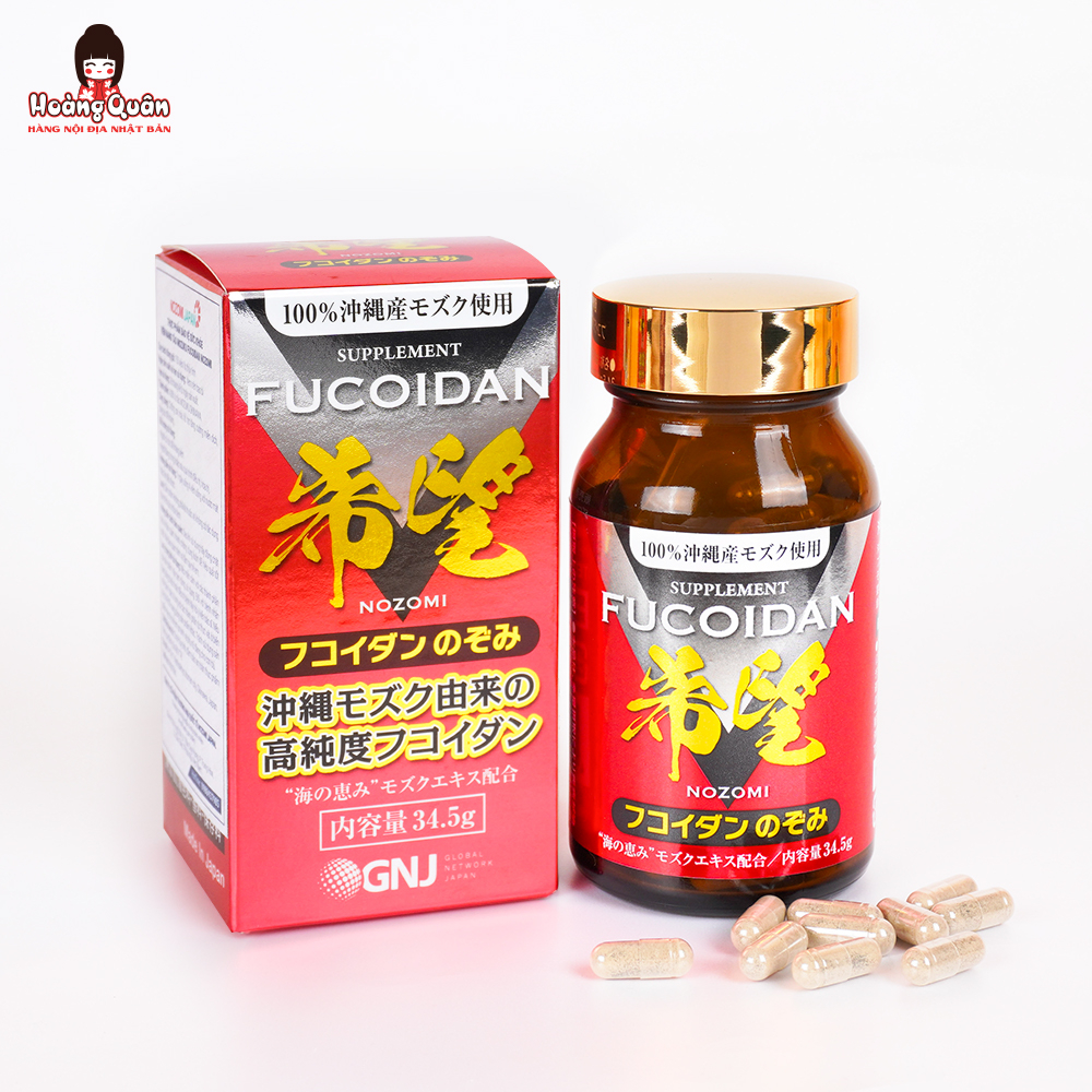 Viên nang tảo Mozuku Fucoidan Nozomi 150 viên – hỗ trợ tăng sức đề kháng