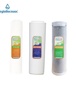 Bộ lõi lọc thô nhãn hiệu Euromade, combo 3 lõi (1,2,3), model: F-COMBO1-2-3