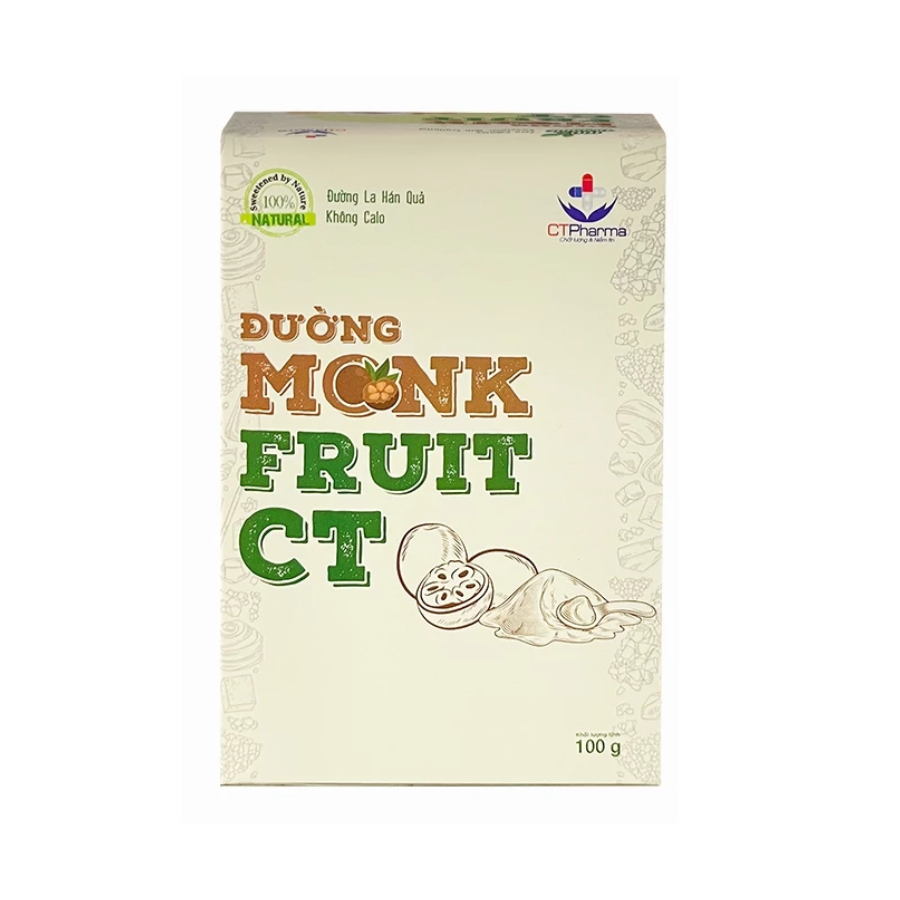 Đường ăn kiêng Monk Fruit CT (Hộp 20 gói x 5g)