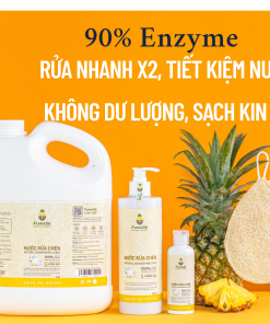 Nước rửa chén FUWA3E 90% Enzyme sạch X2 100ml