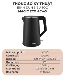 Bình đun siêu tốc Magic Eco AC-43