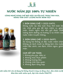 Set 5 chai Nước mắm tự nhiên JI JI Siêu đặc biệt 50 đạm 200ml