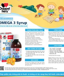 TPBVSK Doppelherz Aktiv Kinder Omega-3 Syrup hỗ trợ phát triển não bộ, thị lực