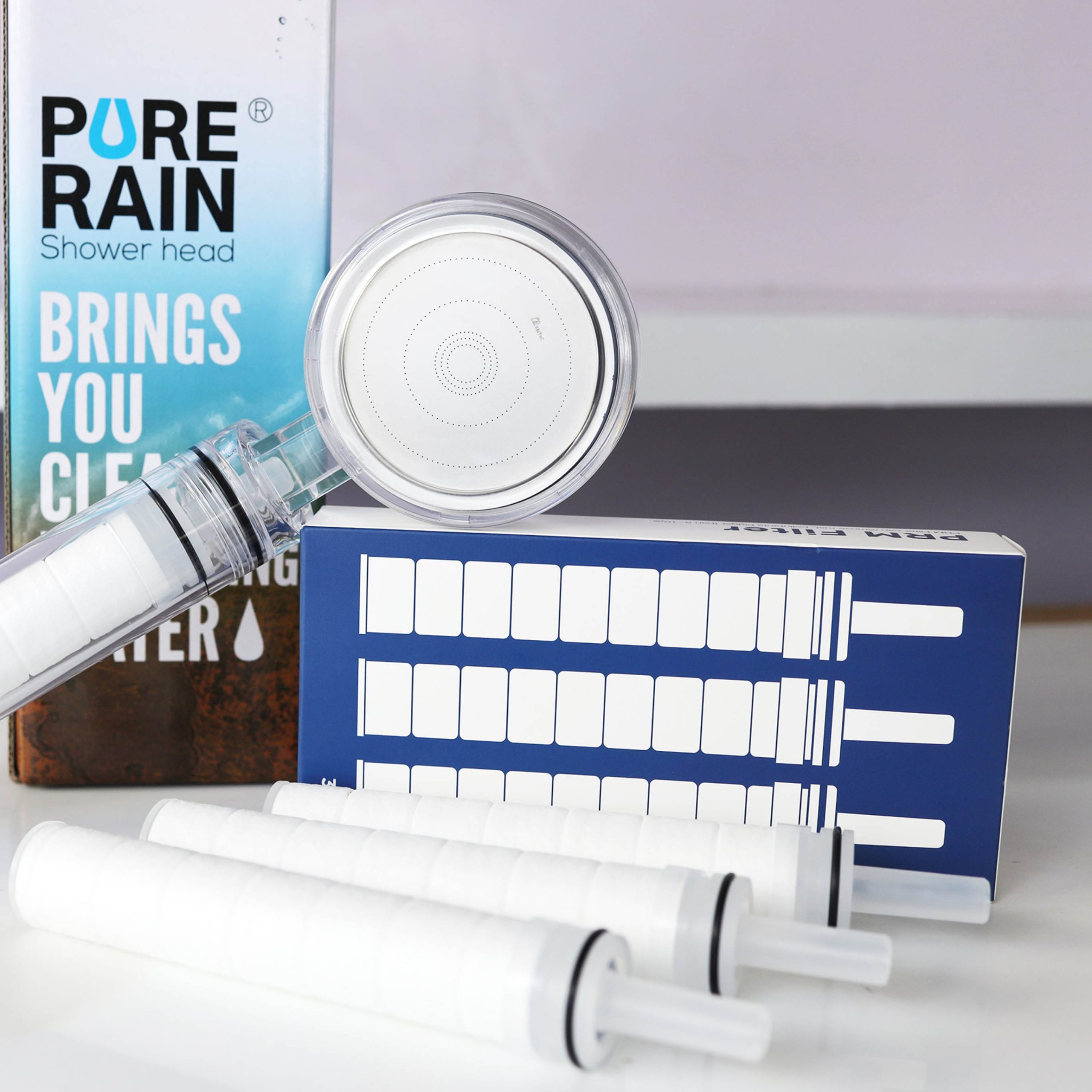 Lõi lọc thay thế vòi sen PURE RAIN (combo 3 chiếc), model: F-3PRM