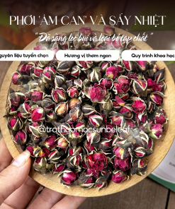 Trà Hoa Hồng Sunbeleaf – Thức Uống Thảo Mộc Dịu Nhẹ Cho Phái Đẹp – Túi 100g