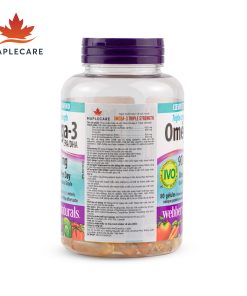 Thực phẩm bảo vệ sức khoẻ WEBBER NATURALS Triple Strength Omega-3 900mg EPA/DHA (Hộp 80 viên)