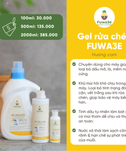 Gel rửa chén cho Máy FUWA3E sạch x2 100ml