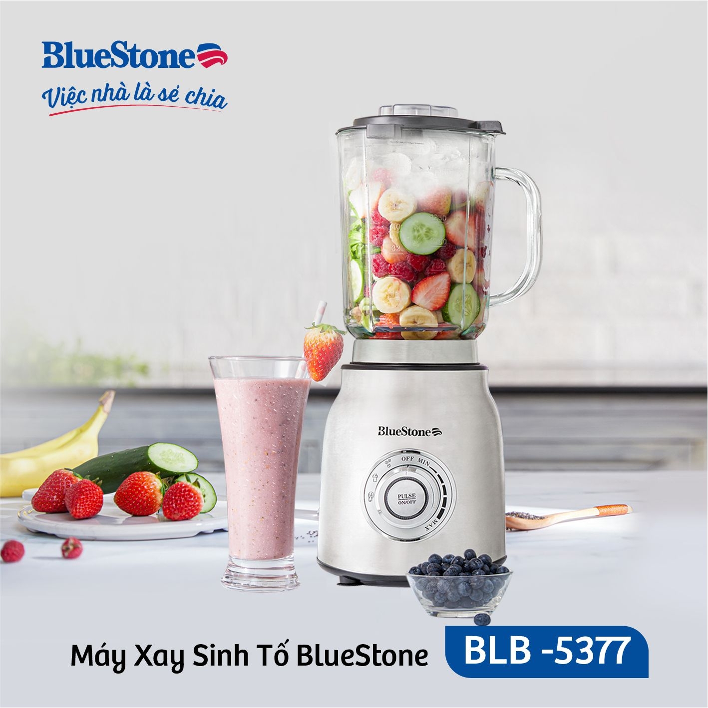 Máy Xay Sinh Tố BlueStone BLB-5377 1.75 Lít 1000W