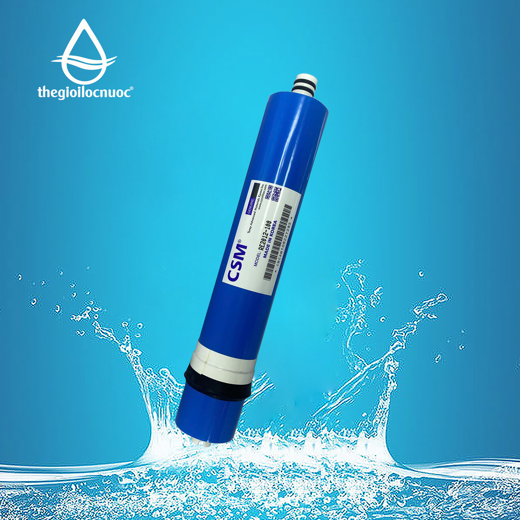 Màng lọc RO CSM 100 GPD dùng cho máy lọc nước bán công nghiệp Watek