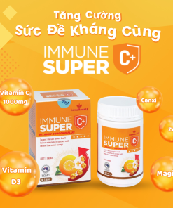 Thực phẩm bảo vệ sức khỏe LunaRosaQ Immune Super C+ (hộp 60 viên)