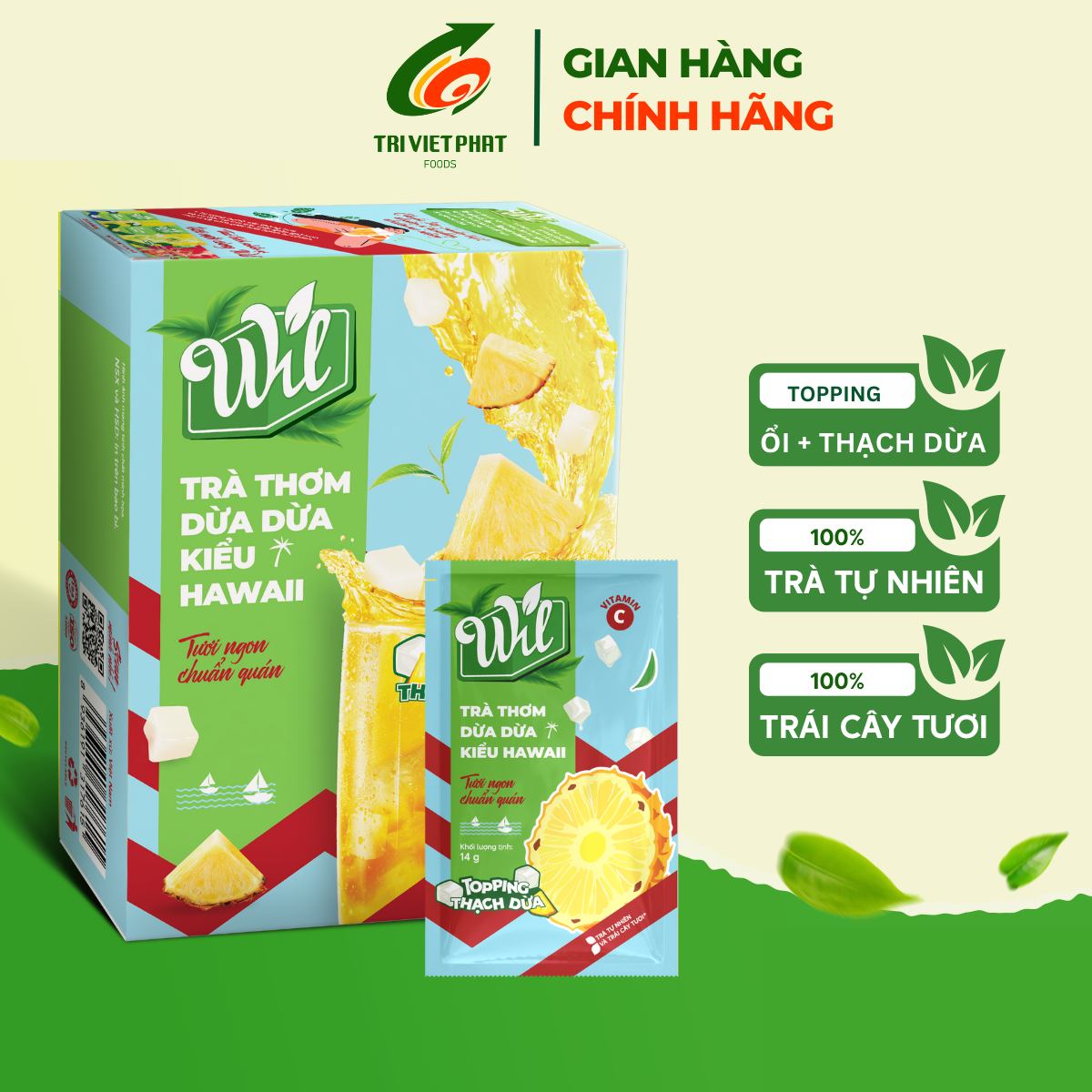 Trà thơm dừa dừa kiểu Hawaii 220g
