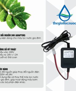 Bộ đổi nguồn dùng cho máy lọc nước gia đình, điện áp 220V/24VDC/1.2A