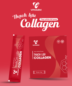 Thực phẩm bổ sung Thạch lựu Collagen – Hộp 30 gói