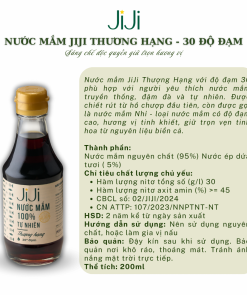 Nước mắm tự nhiên JI JI Thượng hạng 30 đạm 200ml