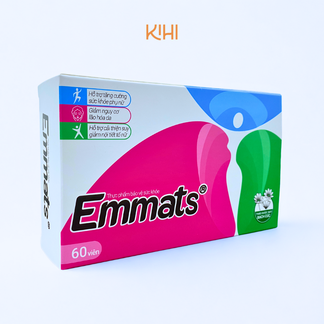 Thực phẩm bảo vệ sức khoẻ Emmats hỗ trợ cân bằng nội tiết tố (60 viên)