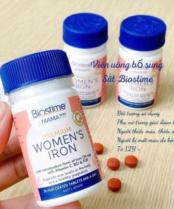 Viên uống bổ sung sắt hữu cơ Biostime Úc 30v