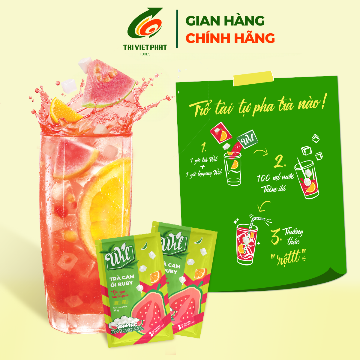 Trà cam ổi ruby 220g