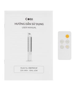 Quạt tháp Anion 44″ COBI – Màu trắng, làm mát nhanh, Thiết kế hiện đại, phân bổ gió đều_341733