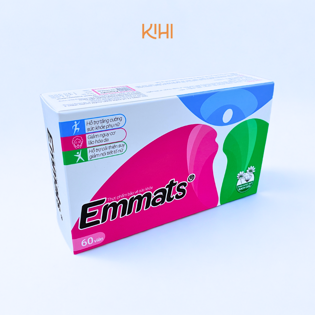 Thực phẩm bảo vệ sức khoẻ Emmats hỗ trợ cân bằng nội tiết tố (60 viên)