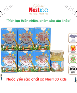 Nước Yến sào Nest100 Kids – Chất xơ tiêu hóa khỏe mạnh (6 lọ)