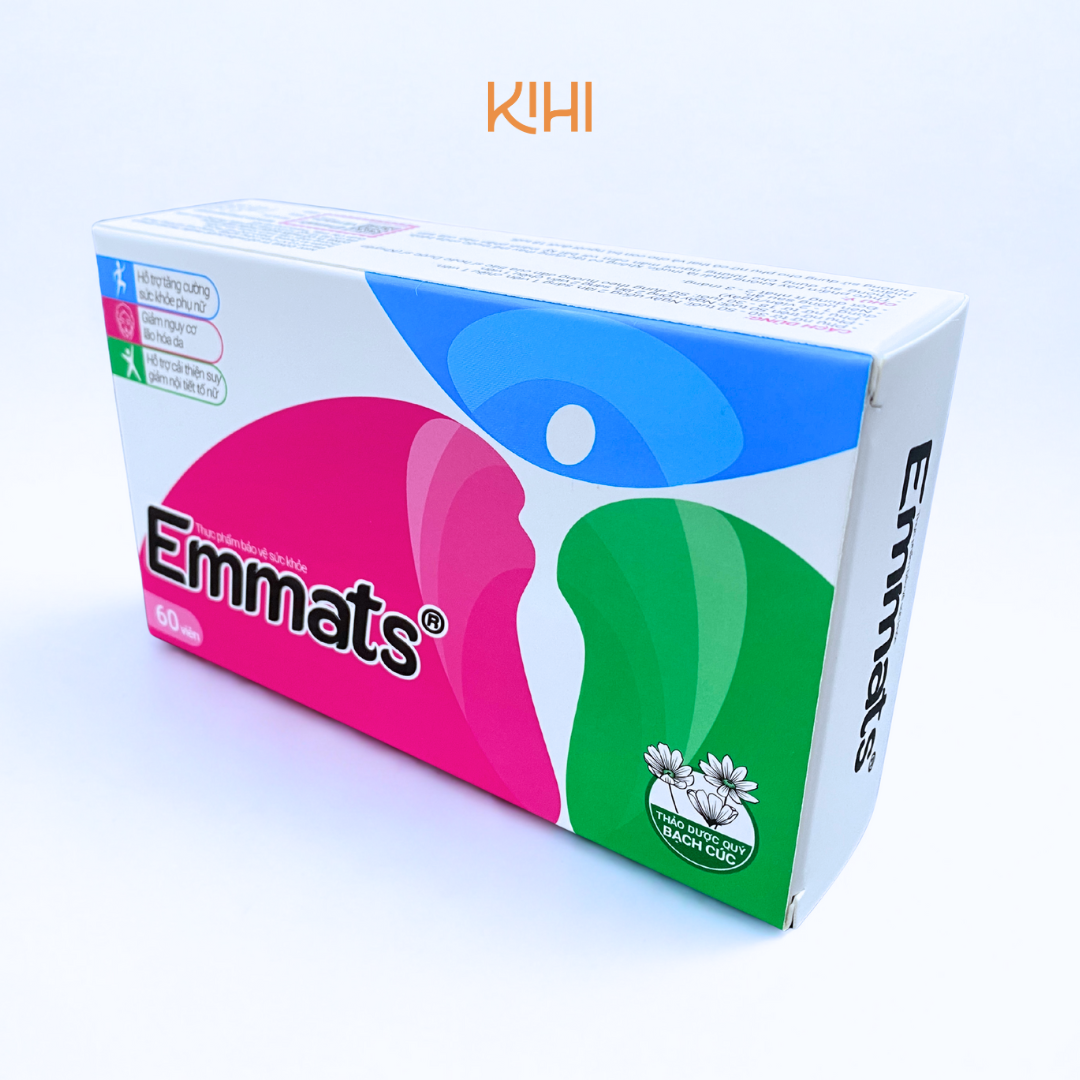 Thực phẩm bảo vệ sức khoẻ Emmats hỗ trợ cân bằng nội tiết tố (60 viên)