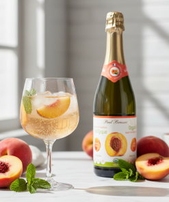 Nước hoa quả hữu cơ có ga vị táo đào Paul Brassac