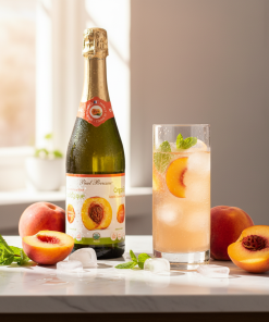 Nước hoa quả hữu cơ có ga vị táo đào Paul Brassac