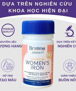 Viên uống bổ sung sắt hữu cơ Biostime Úc 30v