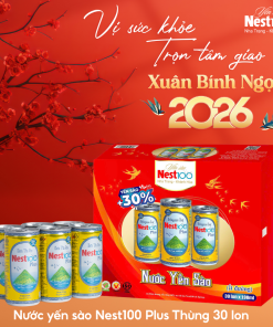 Nước yến sào Nest100 Plus lon 190ml – Thùng 30 lon