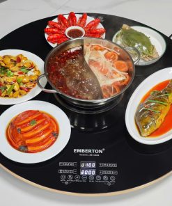 Bàn xoay hâm nóng đa năng bằng điện EB 1280B – 80cm