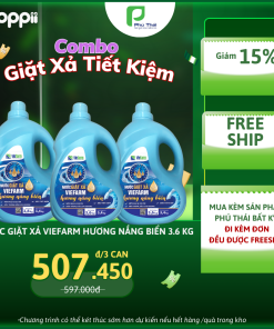 Nước giặt xả hương nắng biển VIEFARM 3,6kg