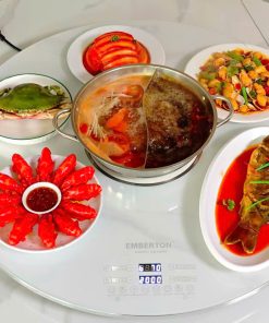 Bàn xoay hâm nóng đa năng bằng điện EB 1280W – 80cm