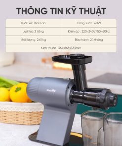 Máy ép chậm trục ngang Magic Eco AC-142