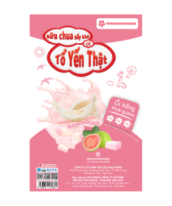 Sữa chua sấy khô có tổ yến thật – Vị ổi hồng (Hộp 5 gói)