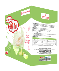 Sữa chua sấy khô có tổ yến thật – Vị dưa lưới (Hộp 30 gói)