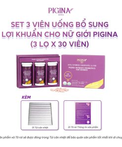 Set 3 viên uống bổ sung lợi khuẩn cho Nữ giới Pigina (3 lọ x 30 viên)
