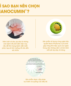 Dung dịch nghệ NatuComplex Nanocumin hỗ trợ giảm đau dạ dày (Hộp 1 lọ 50ml)