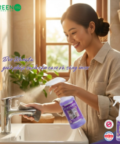 Sạch cặn canxi và sáng inox Bio KANATA (45ml tinh chất pha loãng được 500ml)
