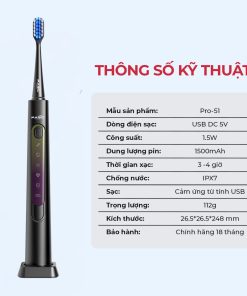 Bàn chải điện Magic Eco Pro-51 màu đen