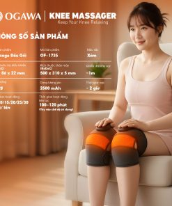 Massage đầu gối OF-1735, màu xám , hiệu Ogawa