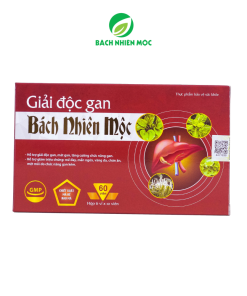 TPBVSK Giải Độc Gan Bách Nhiên Mộc hỗ trợ giải độc gan, mát gan (Hộp 60 viên)