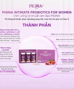 Set 3 viên uống bổ sung lợi khuẩn cho Nữ giới Pigina (3 lọ x 30 viên)