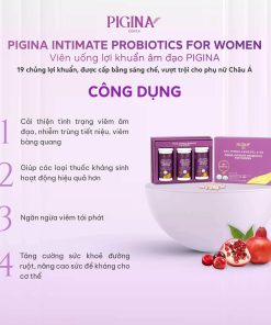 Set 3 viên uống bổ sung lợi khuẩn cho Nữ giới Pigina (3 lọ x 30 viên)