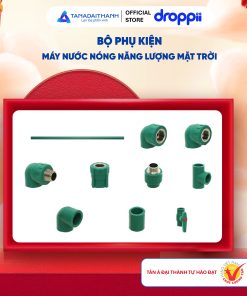 Bộ tặng phẩm năng lượng mặt trời – phụ kiện PPR phi 25 (10 món)_ 3 cút