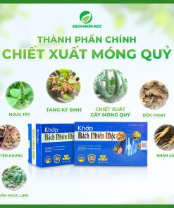 TPBVSK Khớp Bách Nhiên Mộc Hỗ trợ giảm các triệu chứng do viêm khớp, thoái hóa khớp, lão hóa khớp (Hộp 60 viên)